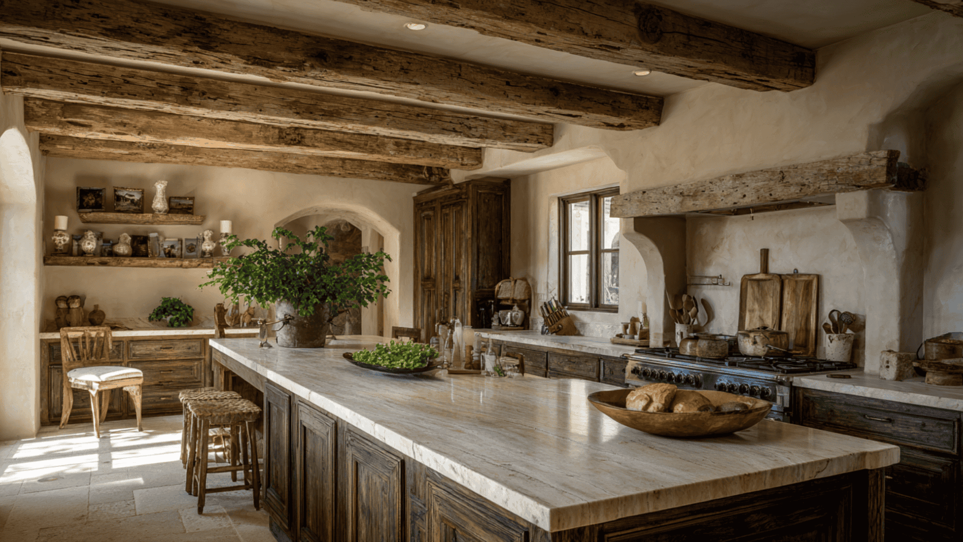 _A kitchen counter featuring a knife resting beside a knife block filled with various knives.