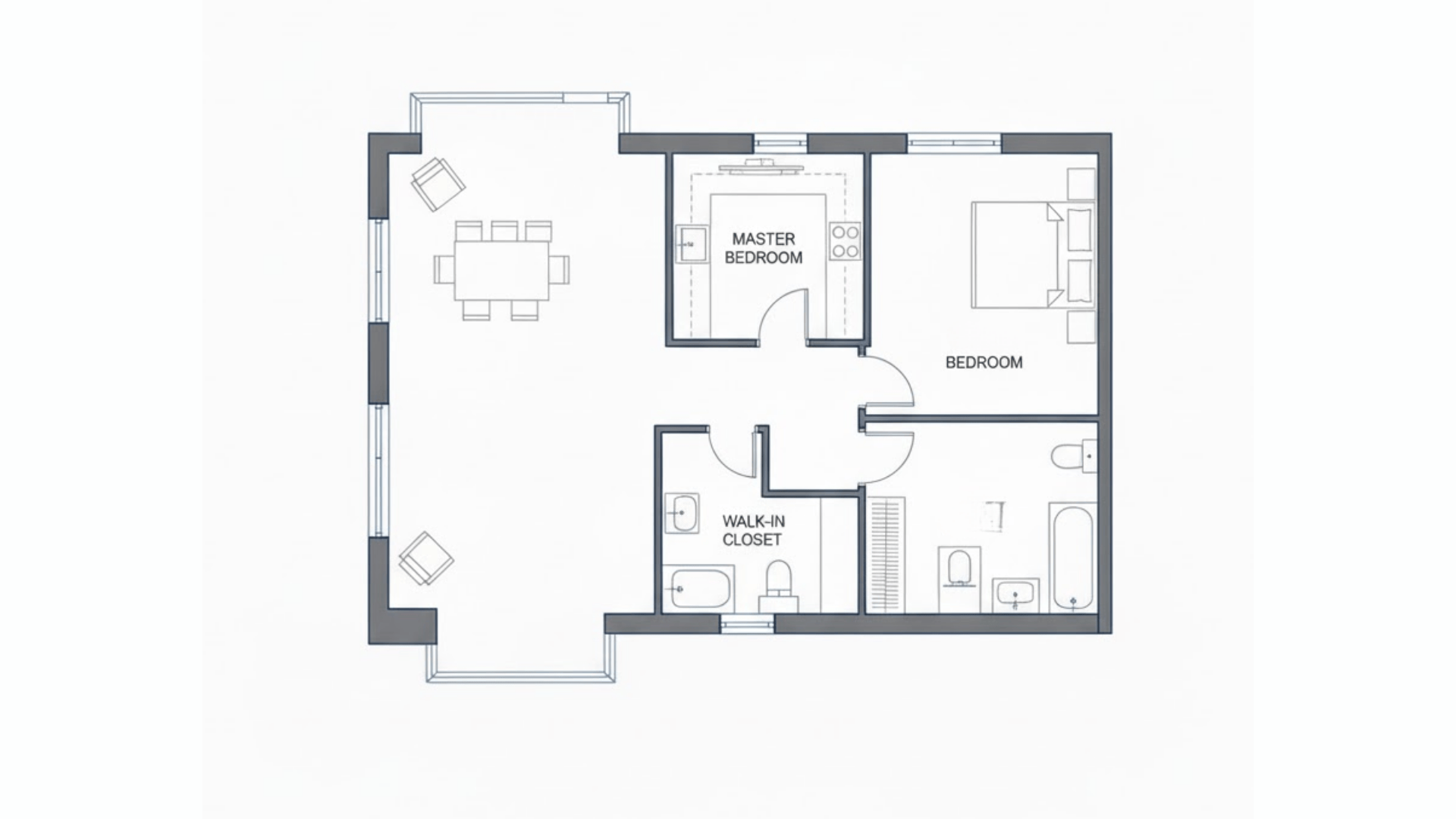 compact two bedroom