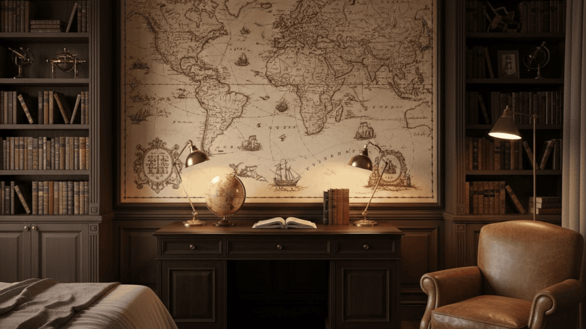 how to design a dark academia bedroom