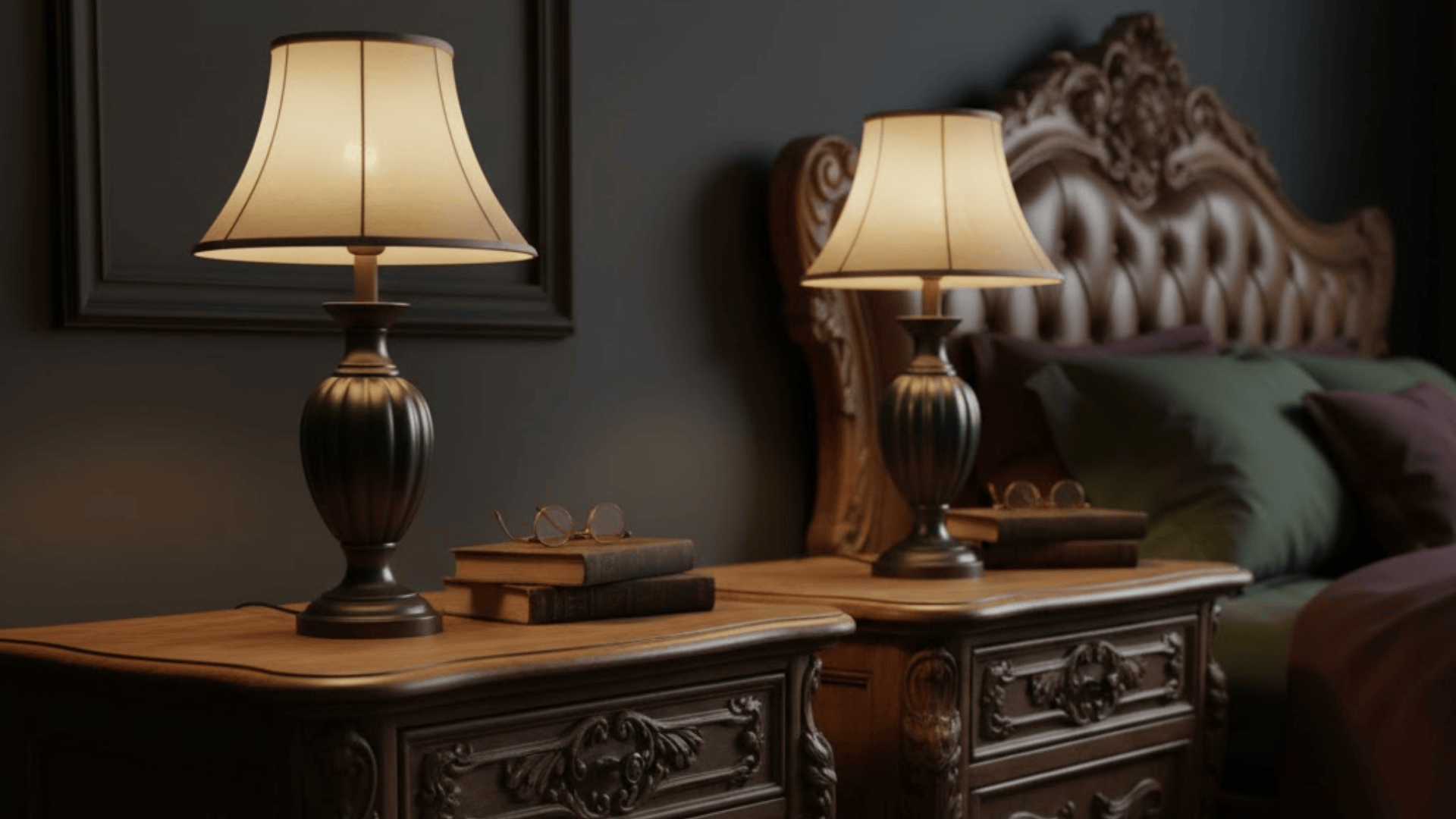 moody dark academia bedroom