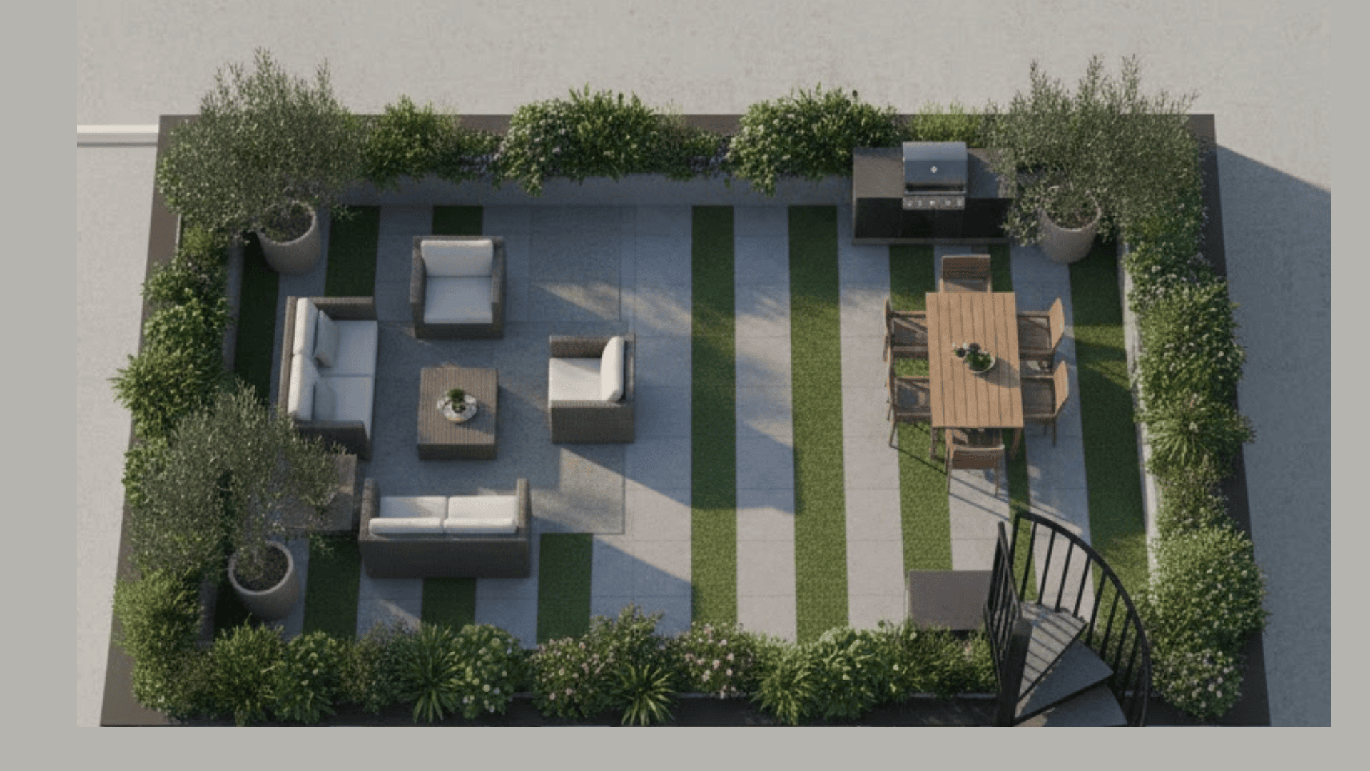 rooftop terrace plan