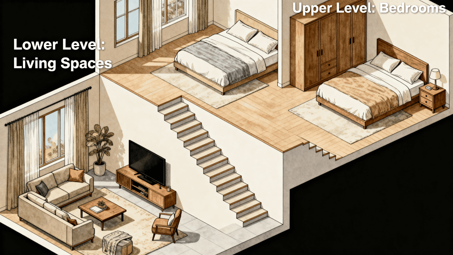 split level design