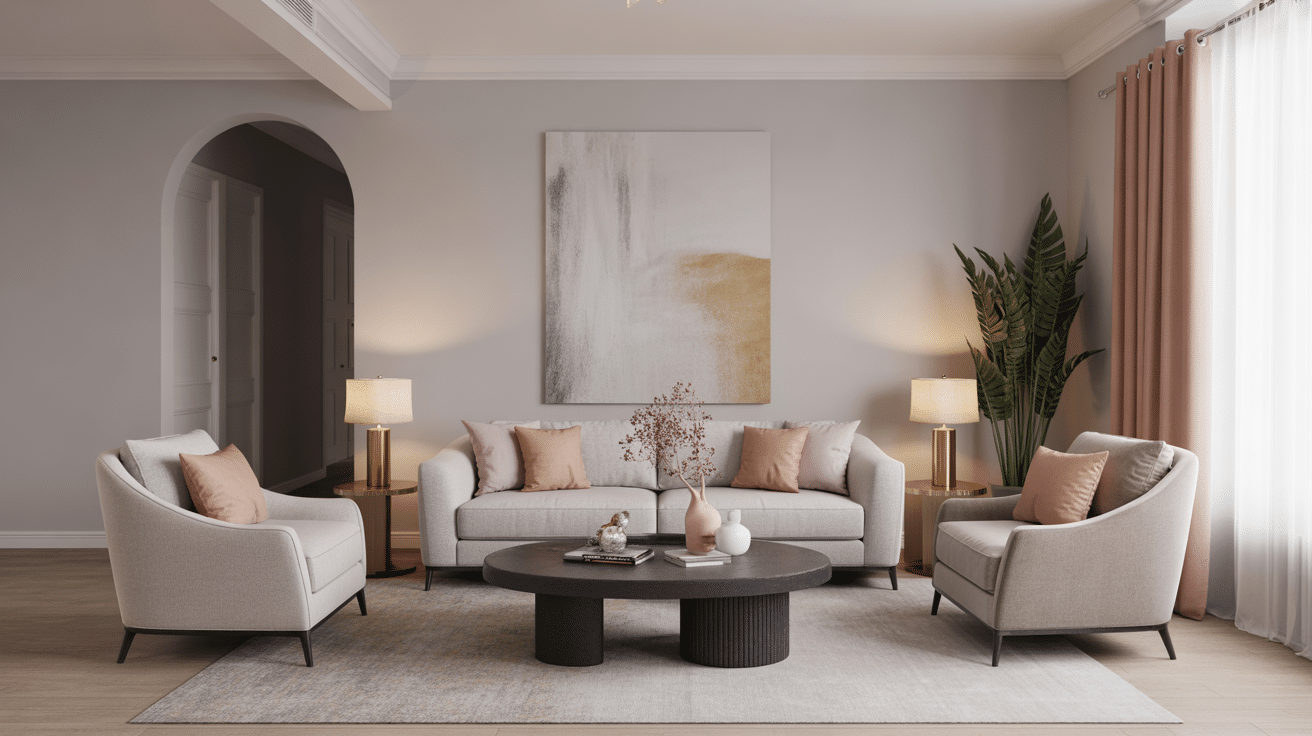 the angled furniture approach