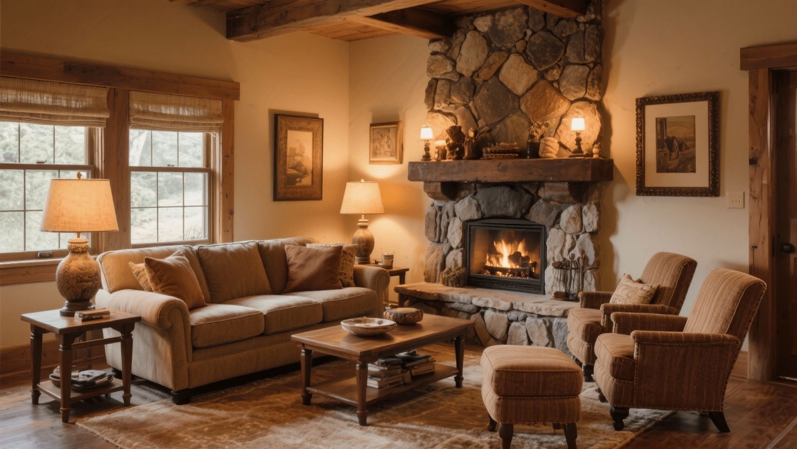 the fireplace first layout