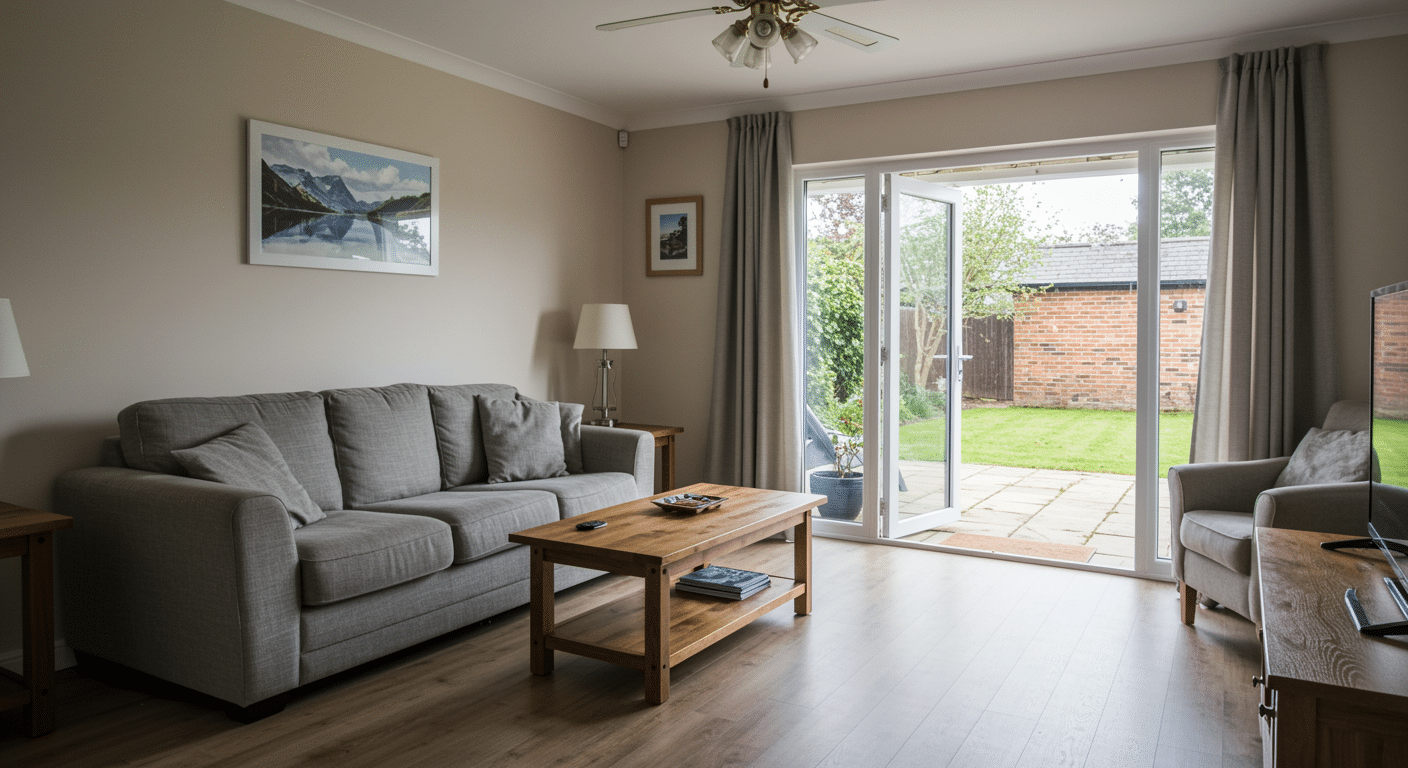 the outdoor indoor flow layout