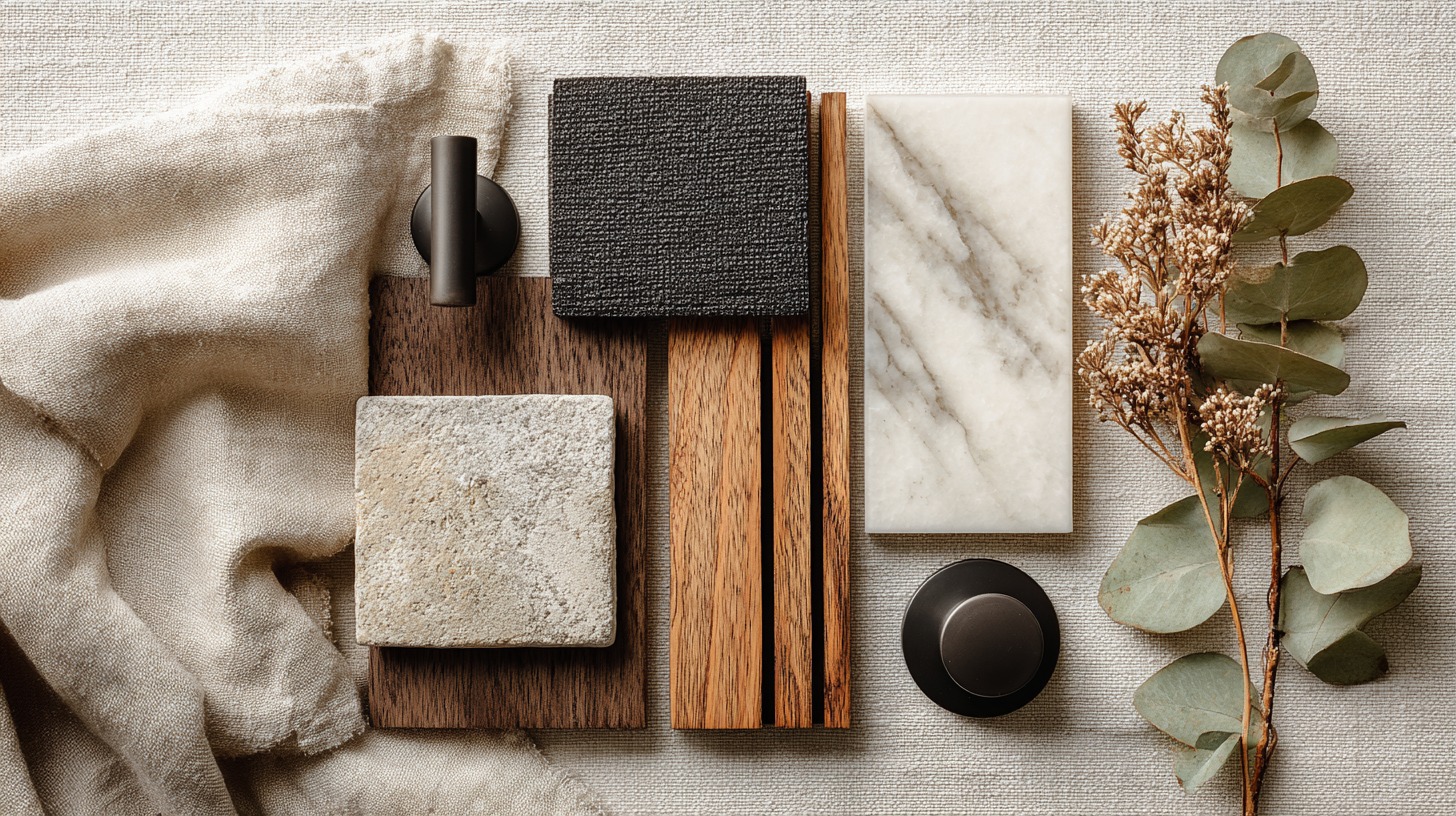 Mixing Textures: Wood, Metal, and Stone