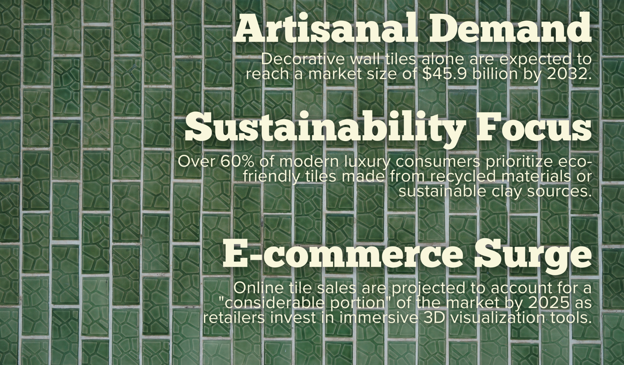 Artistic Tile (Best for statement mosaics and decorative craftsmanship)