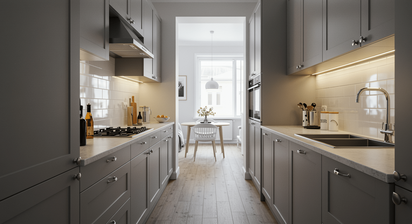 galley-kitchen-with-open-end