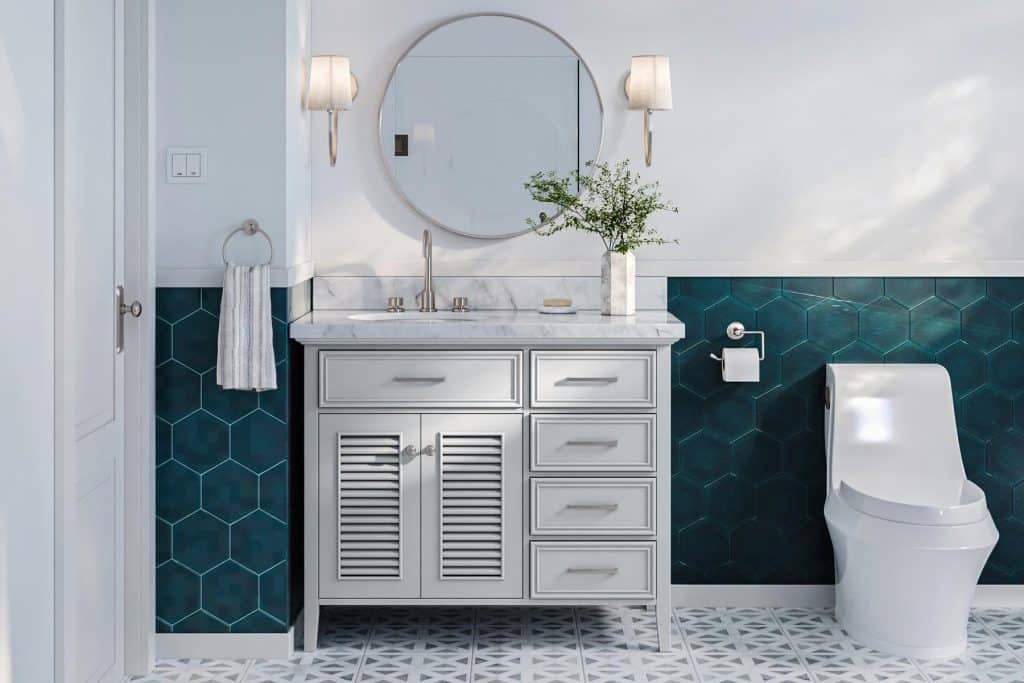 How to Get the Farmhouse Bathroom Look From the Vanity Out