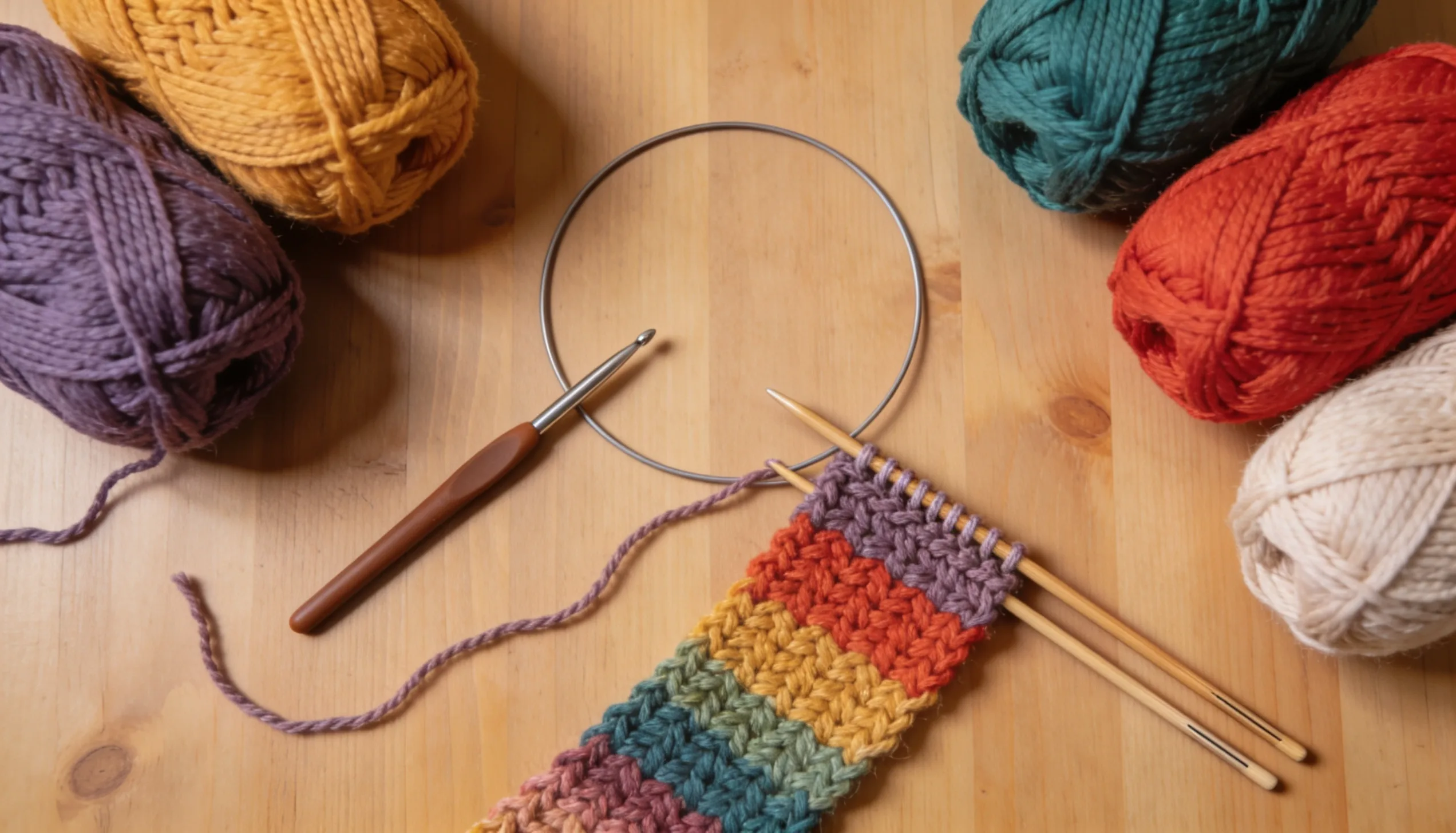 Crochet and knitting supplies