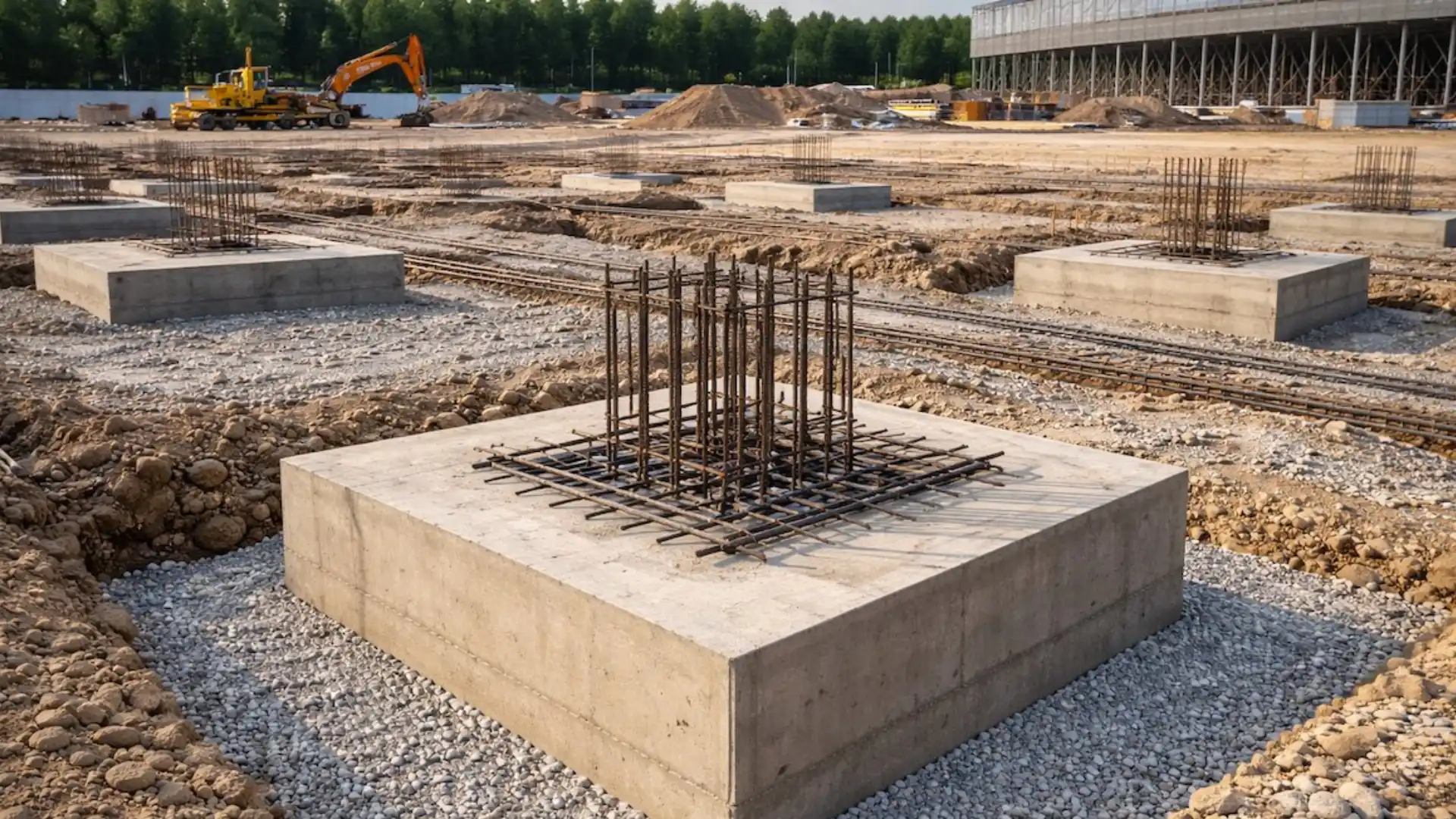a-reinforced-footing-concrete
