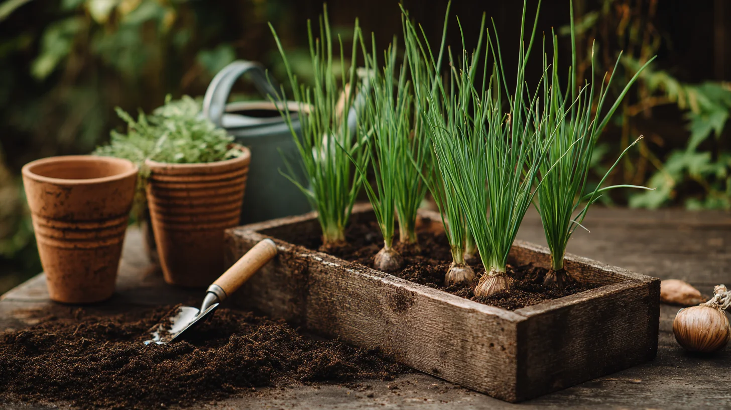 growing-chives-in-a-garden