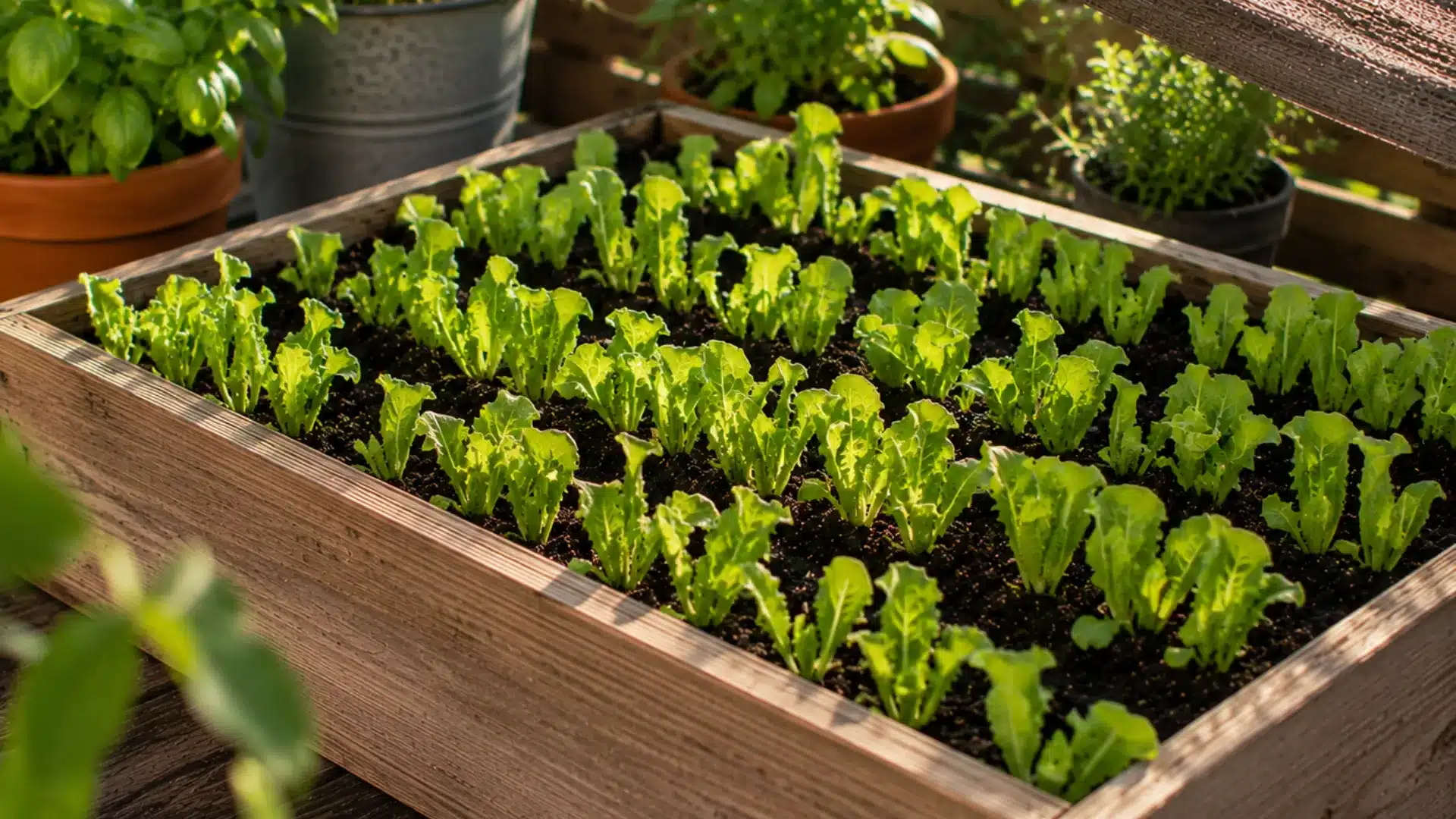 how to grow lettuce in containers