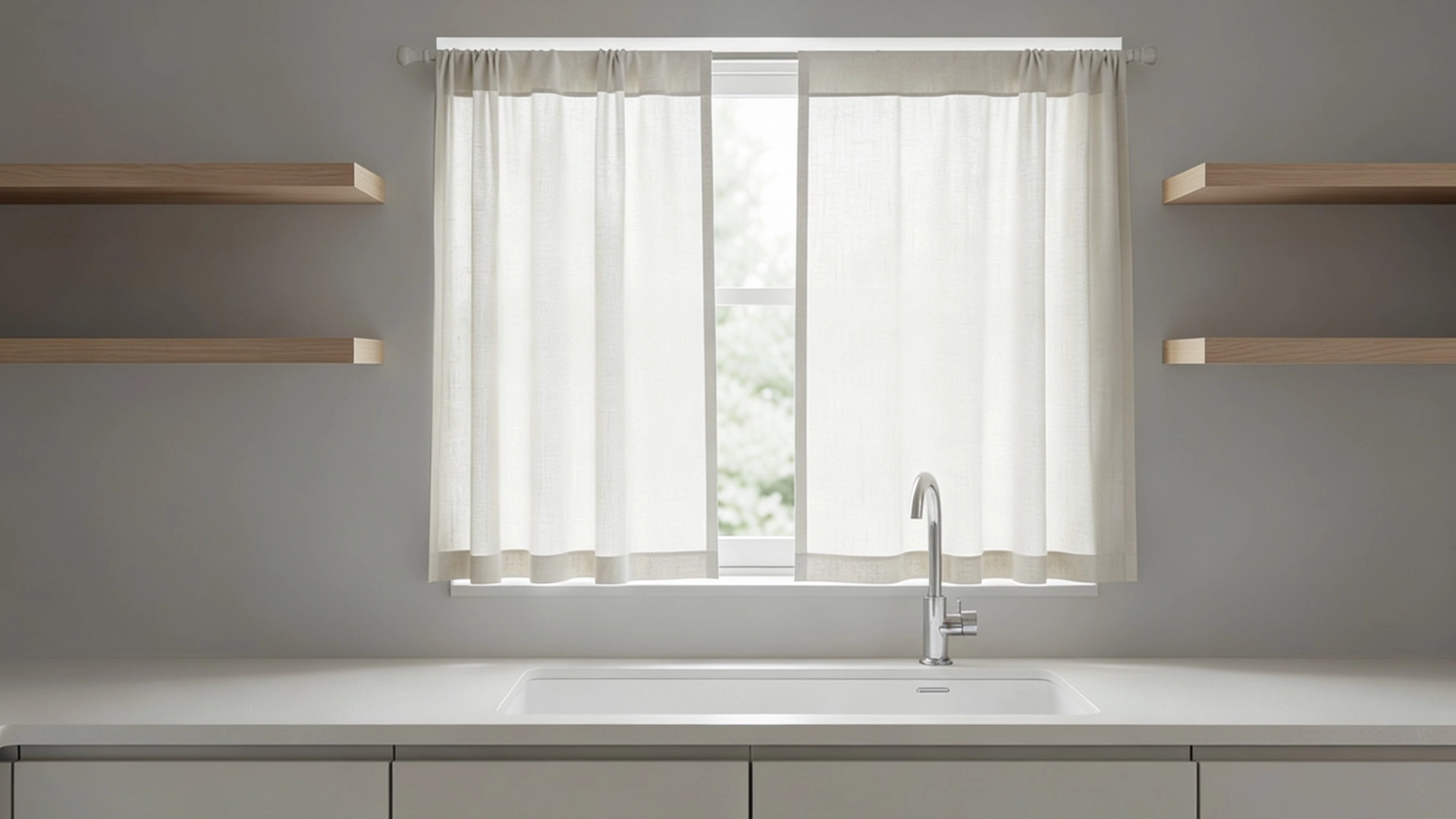 kitchen-featuring-short-curtains