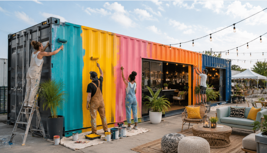 How to Turn Shipping Containers into Stylish Event Spaces