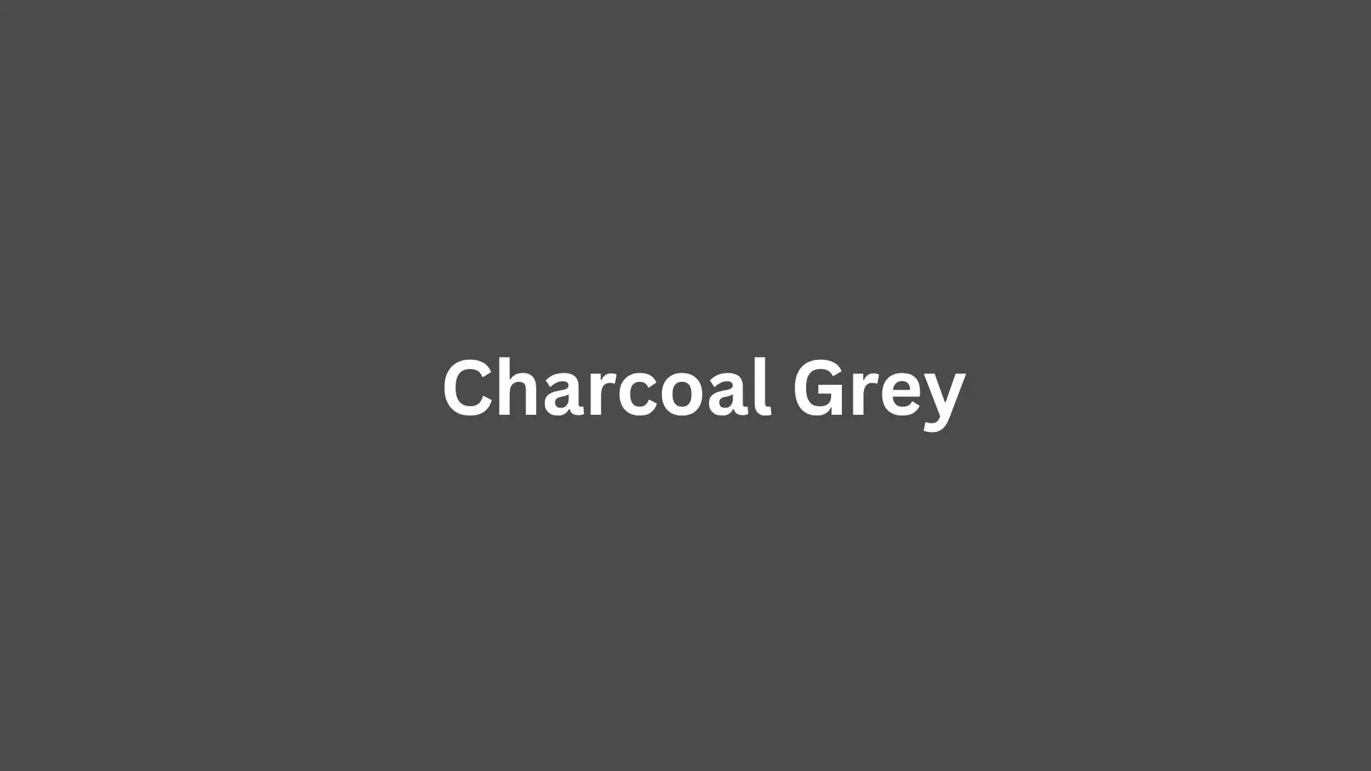 A solid dark gray background with the text