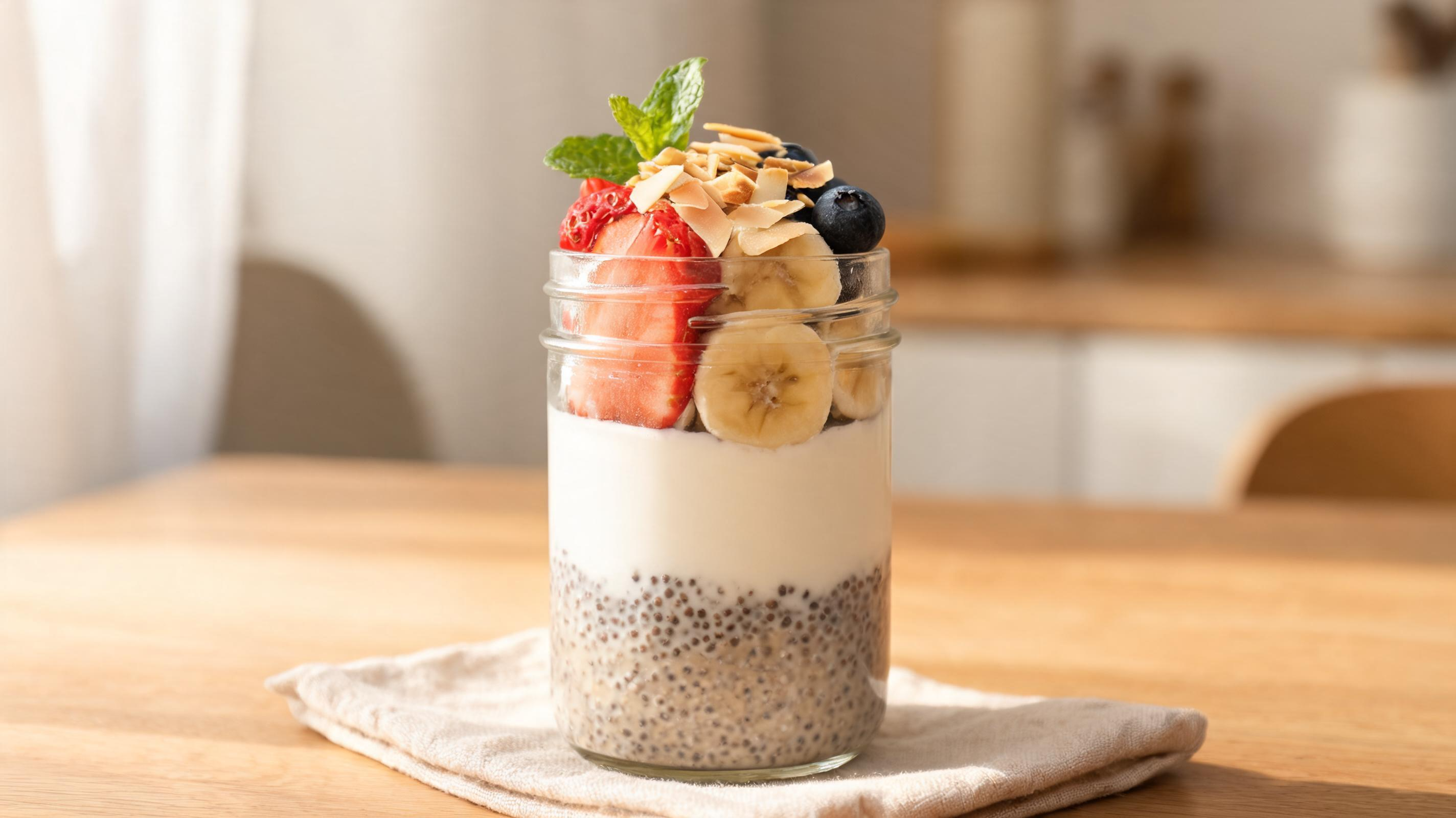 Healthy make-ahead chia pudding for a vegan breakfast.