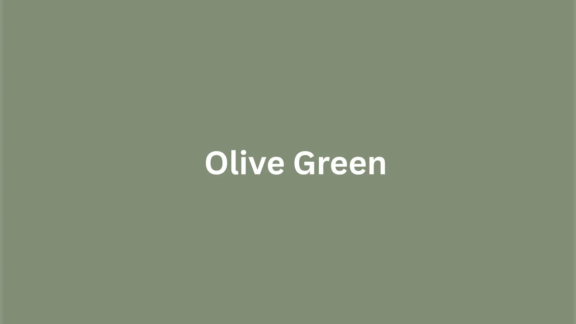 Olive green background with the words