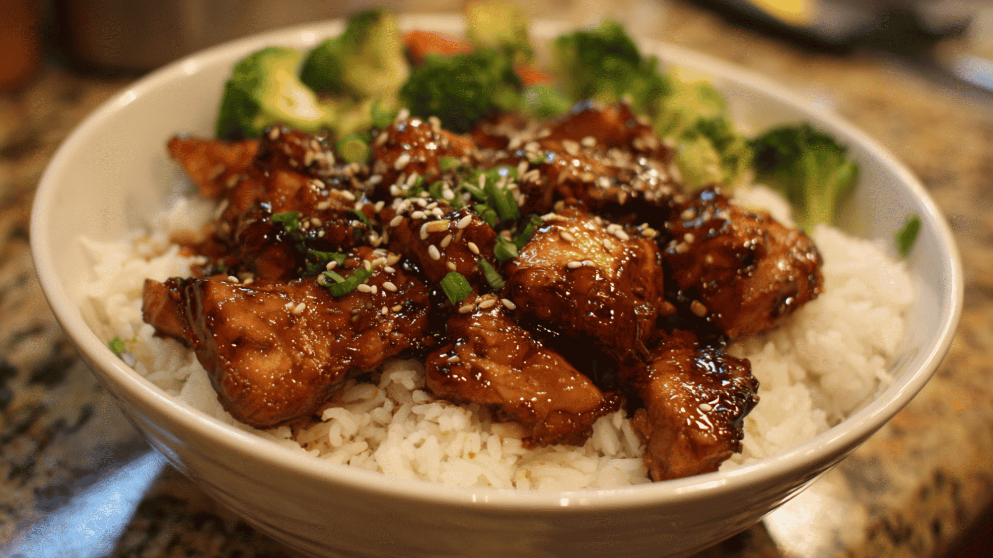 Tender chicken breasts simmering in a rich, vibrant sweet and sour glaze made with pineapple, brown sugar, and ketchup inside a slow cooker.