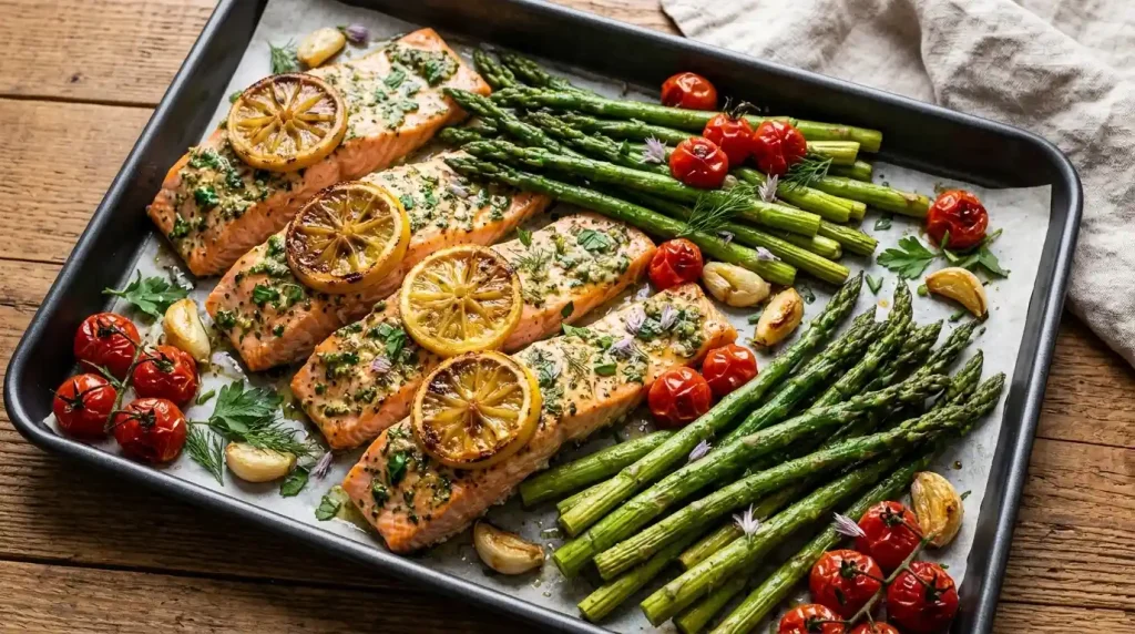sheet-pan-salmon-with-asparagus