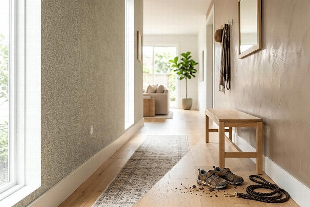 Wallpaper vs. Plaster: What Actually Lasts Longer in High-Traffic Rooms
