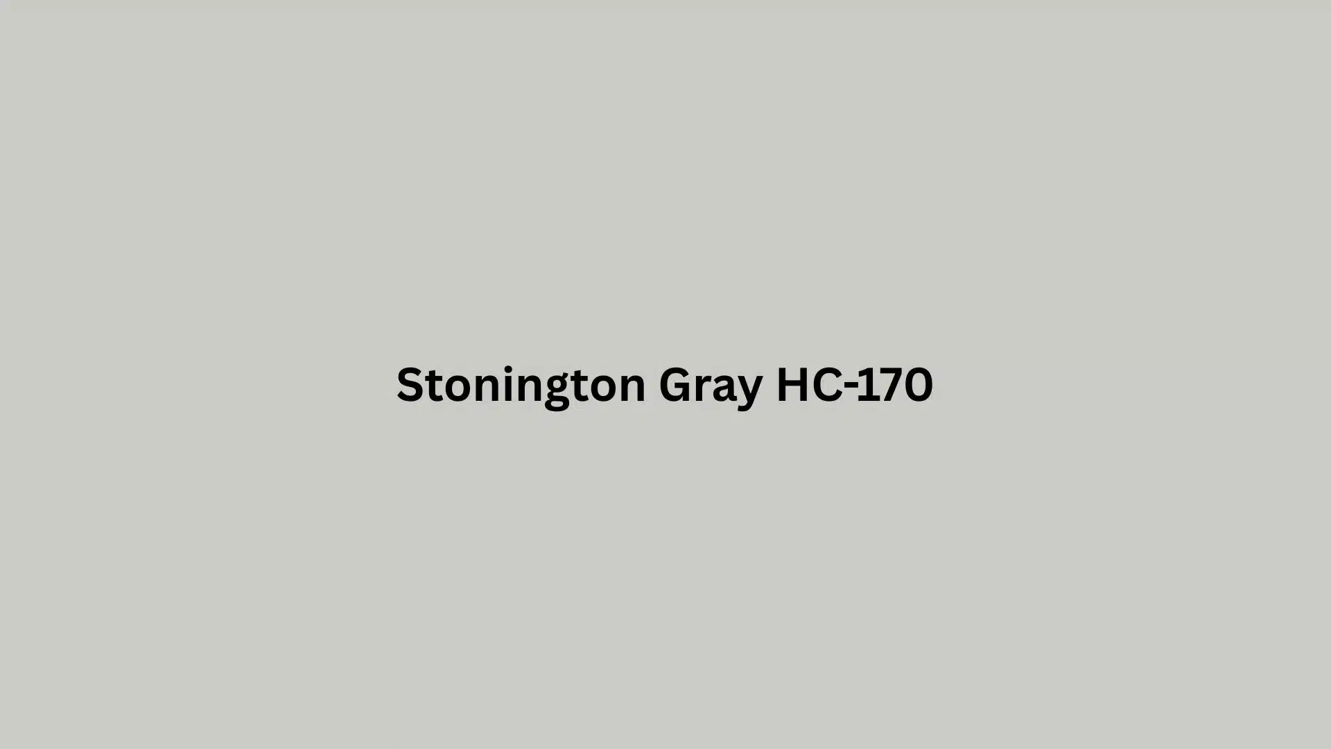 A swatch of Storington Grey HC-170, a soft, muted gray paint color from Benjamin Moore.