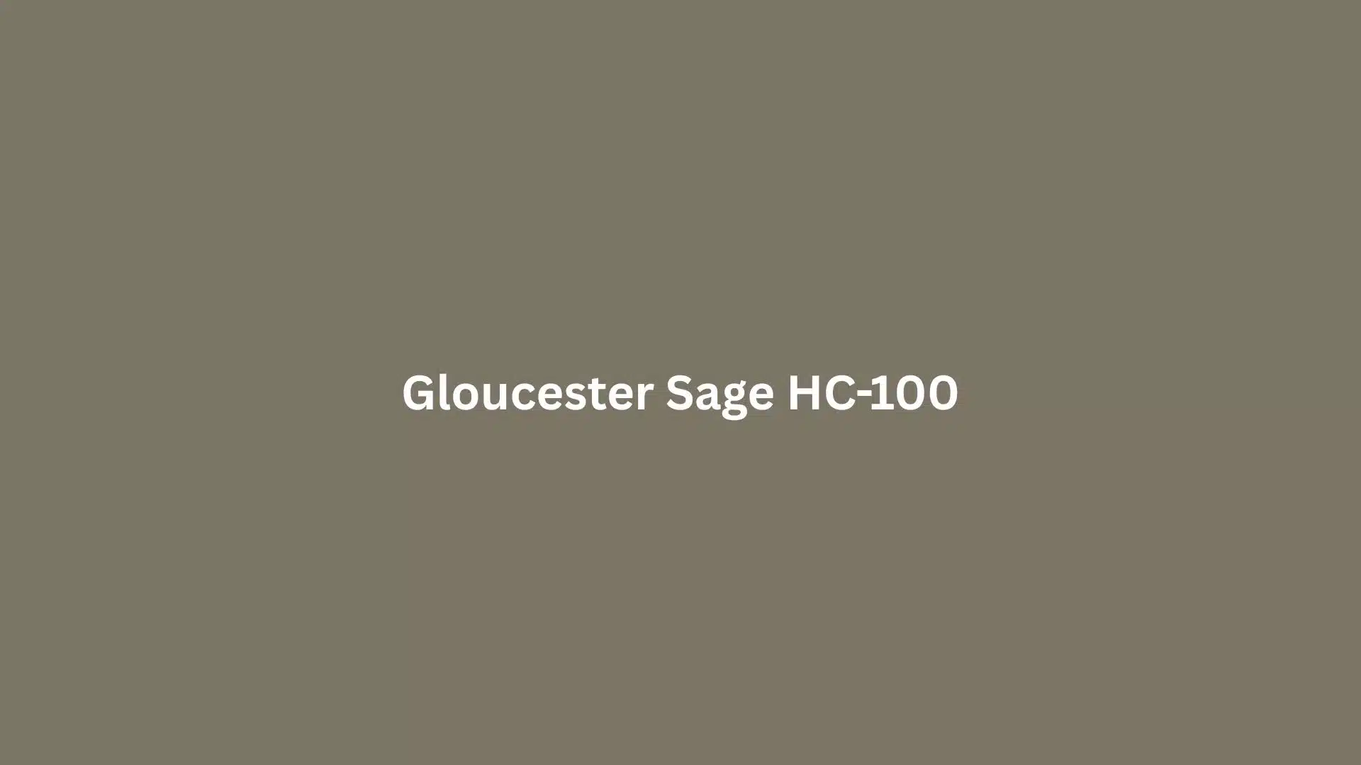 Gloucester Sage HC100 paint color swatch, showcasing a soft, muted green hue ideal for interior design.