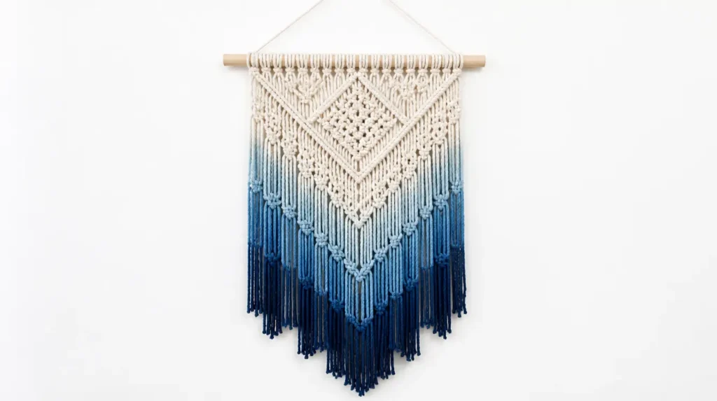 Macrame patterns featuring various decorative knot designs for craft projects
